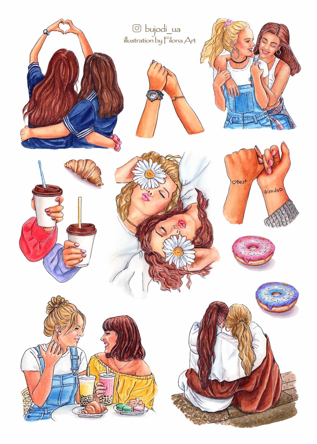 Стікерпак «Besties»
