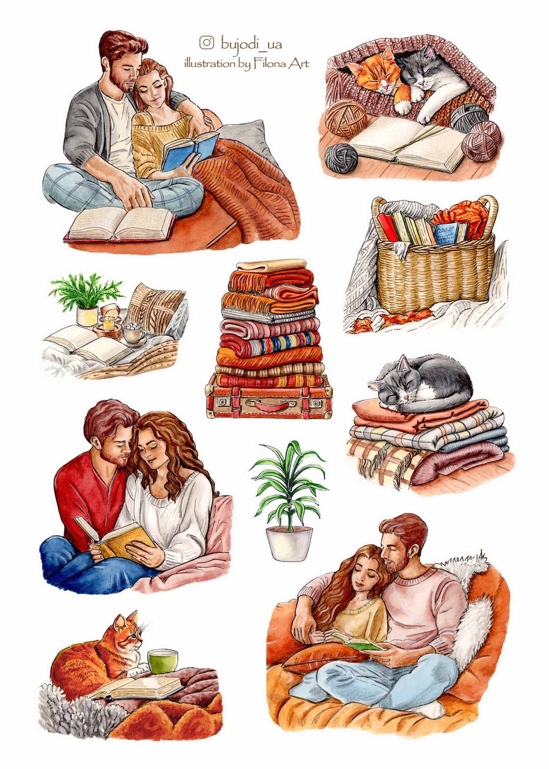 Стікерпак «Love at home3»